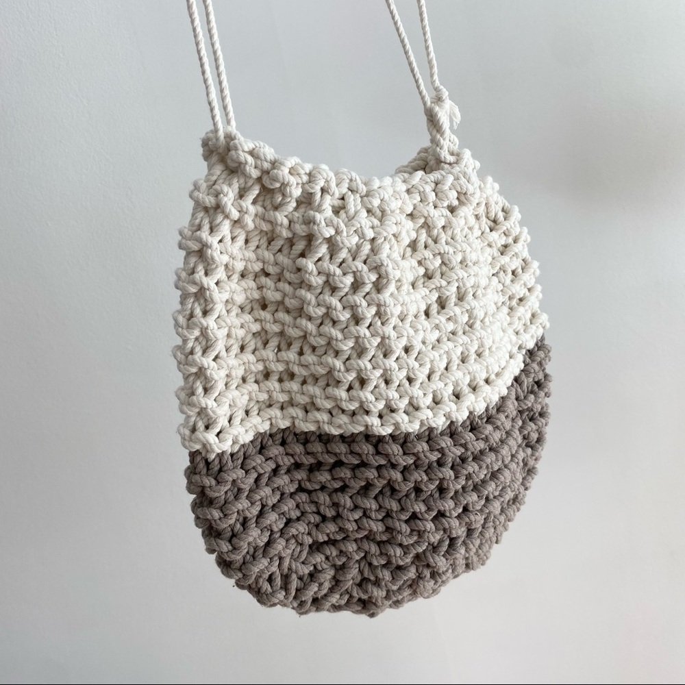 New handmade crochet bag two-color